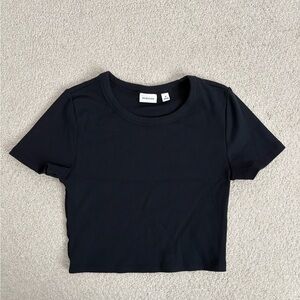 NWOT Babaton Ribbed Cropped Tee